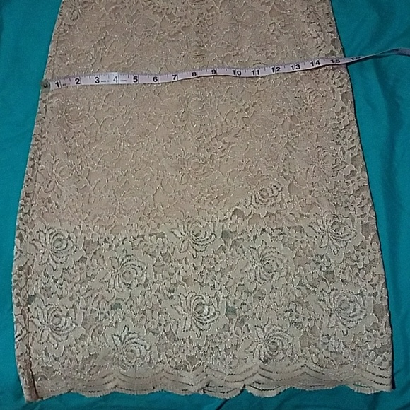 ***SOLD*** Pink Lace Pencil Skirt - Picture 8 of 8